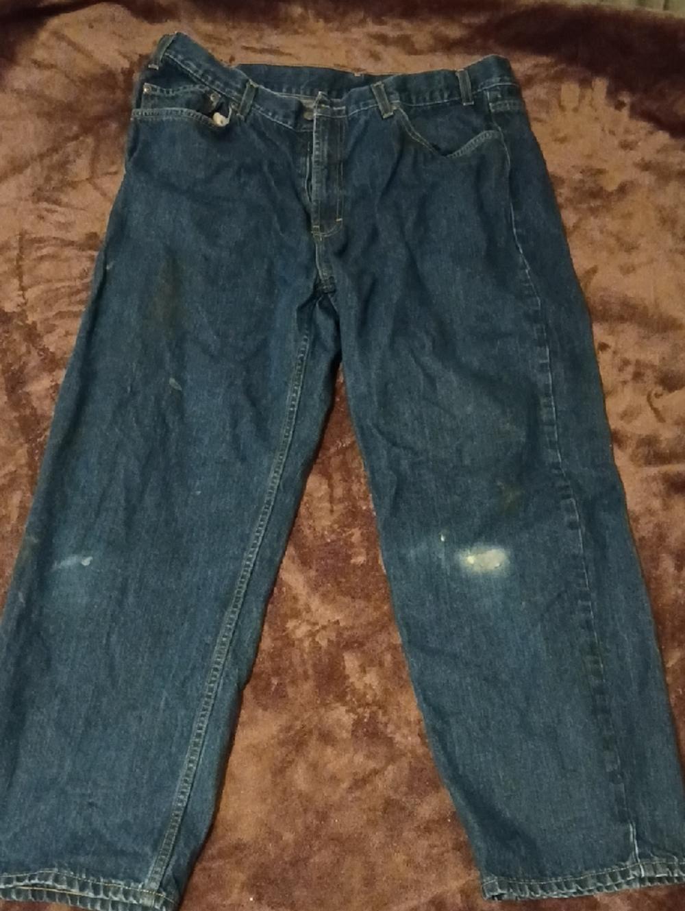 Kirklands Men's Relaxed Indigo Blue Denim Jeans